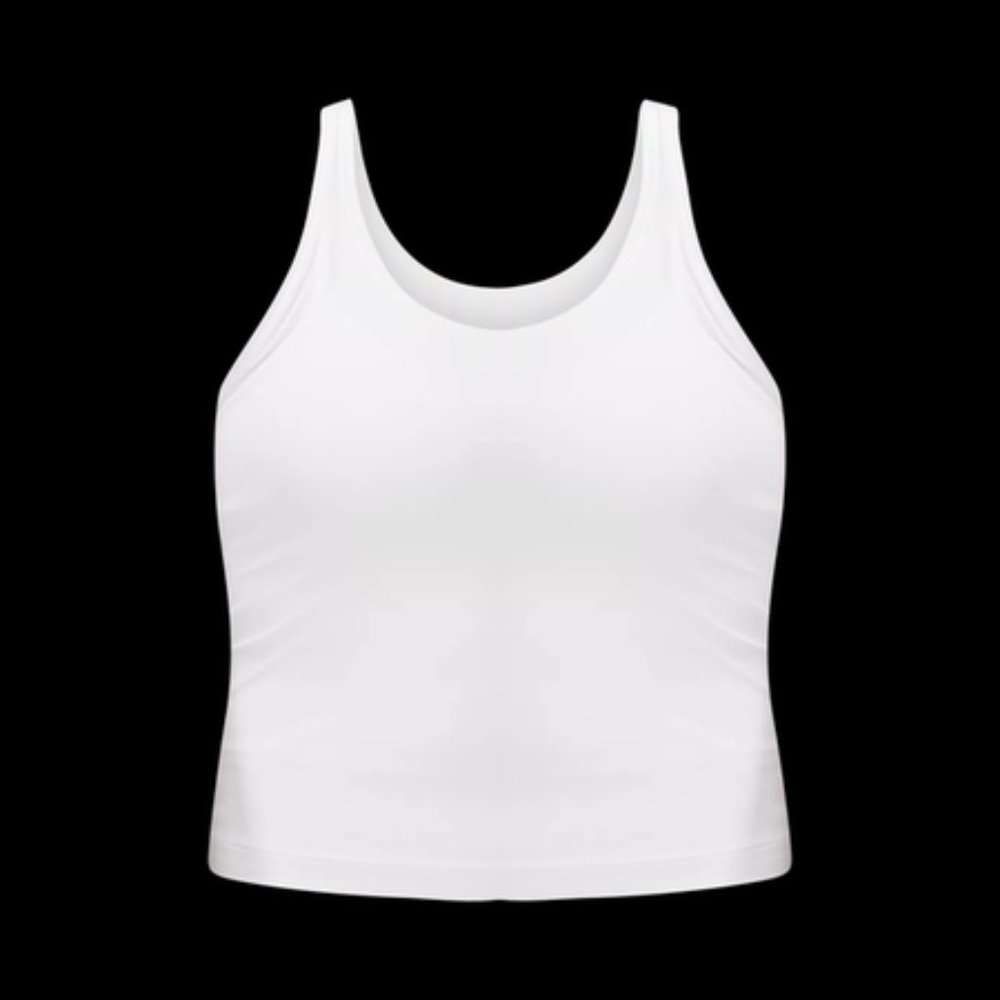 Lululemon Cool Racerback Short Tank Top Nulu, White, Size 6, NWT